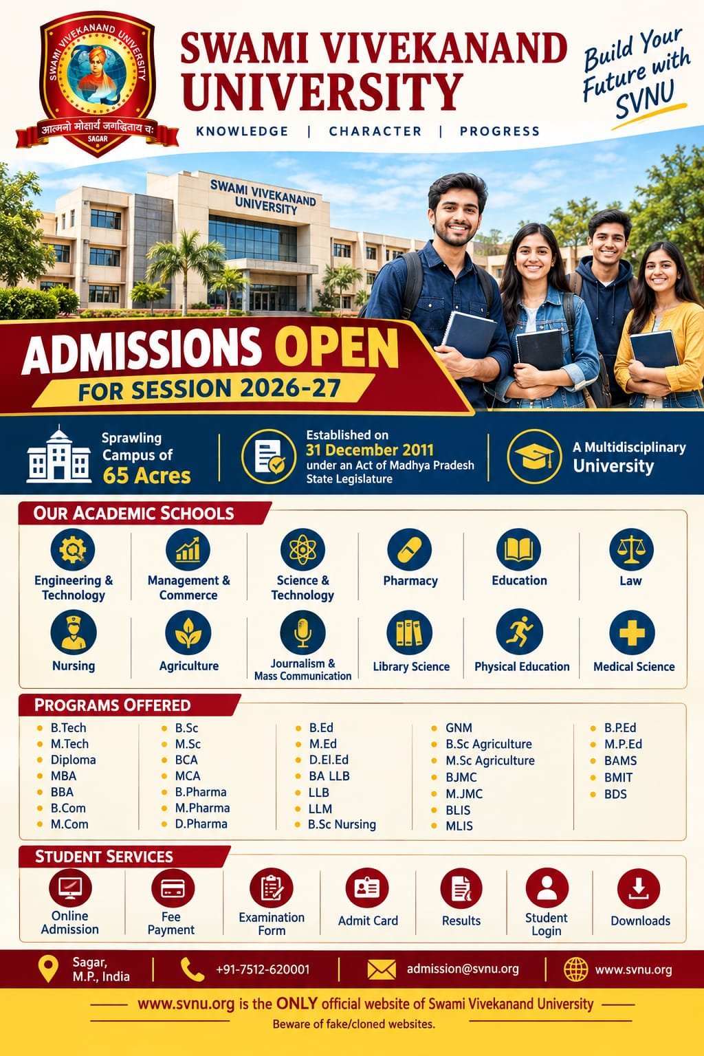 SVNU ADDMISSION OPEN